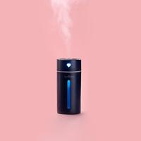 Creatieve Mini Diamond draagbare dempen bureaublad Air luchtbevochtiger met kleur nachtlampje capaciteit: 250ml DC 5V(Sapphire Blue)