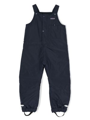 Patagonia Kids salopette à patch logo - Bleu