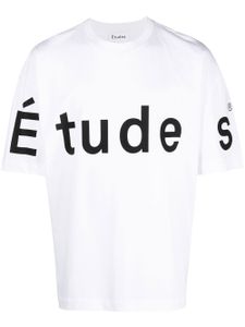 Etudes t-shirt oversize à logo imprimé - Blanc