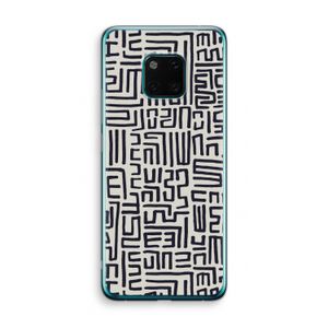 Moroccan Print: Huawei Mate 20 Pro Transparant Hoesje