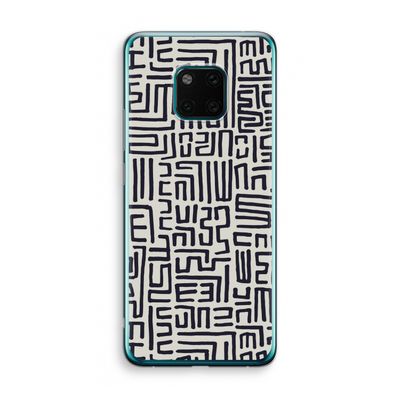 Moroccan Print: Huawei Mate 20 Pro Transparant Hoesje
