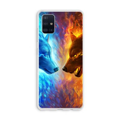 Fire & Ice: Galaxy A51 4G Transparant Hoesje
