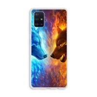 Fire & Ice: Galaxy A51 4G Transparant Hoesje