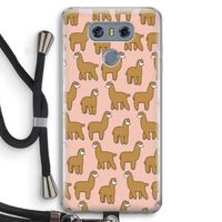 Alpacas: LG G6 Transparant Hoesje met koord