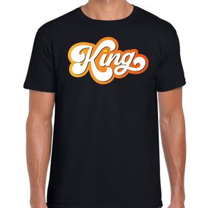 King koningsdag t-shirt zwart voor heren