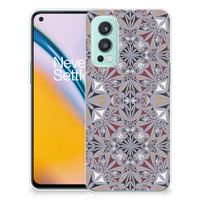 OnePlus Nord 2 5G TPU Siliconen Hoesje Flower Tiles - thumbnail