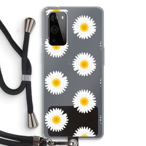 Margrietjes: OnePlus 9 Pro Transparant Hoesje met koord