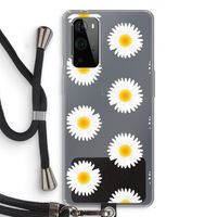 Margrietjes: OnePlus 9 Pro Transparant Hoesje met koord