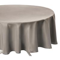 Atmosphera Tafelkleed rond - beige - Dia 180 cm - Eettafel tafellakens - polyester