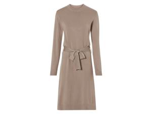 esmara Gebreide dames jurk (L (44/46), Beige)