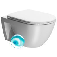 Wand Toilet Swirlflush Sapho Pura Eco 36x55 cm Mat Wit