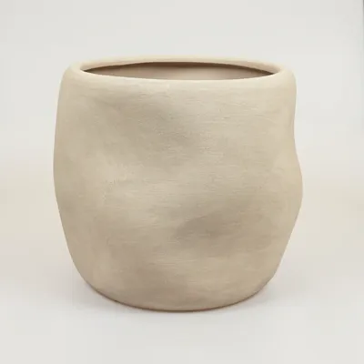 Lisboa organische bloempot voor binnen 40X40X36CM zand