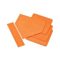 SET RUBBER BASEBALL BASES - 3 BASES AND 1 HOME BASE SET RUBBER BASEBALL BASES - 3 BASES AND 1 HOME BASE