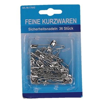 Veiligheidsspelden - metaal - zilver - 108x stuks - diverse formaten