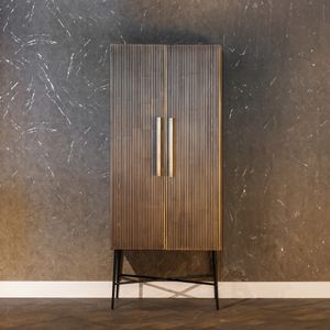 Richmond Opbergkast 'Ironville' 75 x 182cm, kleur Goud