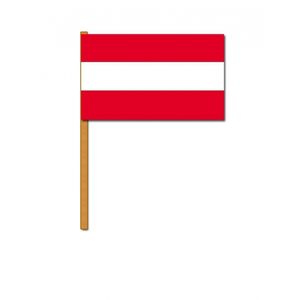 Luxe zwaaivlag/handvlag Oostenrijk 30 x 45 cm    -