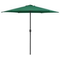VidaXL Parasol met aluminium paal 270x246 cm groen