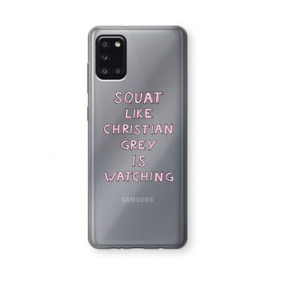 Christian Grey: Samsung Galaxy A31 Transparant Hoesje