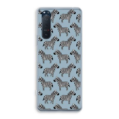 Zebra: Sony Xperia 5 II Transparant Hoesje