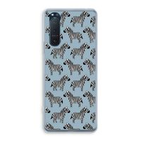 Zebra: Sony Xperia 5 II Transparant Hoesje