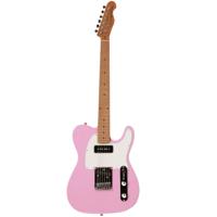 Fazley Sunset Series Tempest 90 Shell Pink elektrische gitaar met gigbag - thumbnail