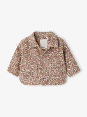 Babyjas voor meisjes met drukknoopsluiting van katoen meerkleurig