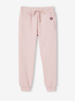 Molton joggingbroek voor meisjes roze - thumbnail