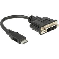 DeLOCK 65564 video kabel adapter 0,2 m HDMI Type C (Mini) DVI-D Zwart - thumbnail
