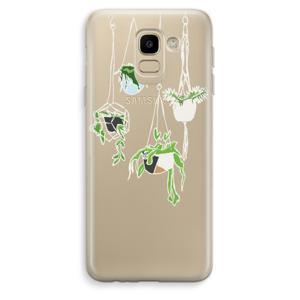 Hang In There: Samsung Galaxy J6 (2018) Transparant Hoesje