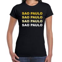 Sao Paulo / Brazilie steden shirt zwart voor dames 2XL  - - thumbnail