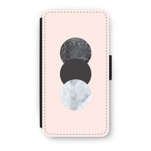 Marmeren cirkels: iPhone XS Flip Hoesje