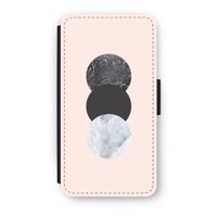 Marmeren cirkels: iPhone XS Flip Hoesje
