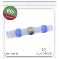 Quadrios 22C463 Stootverbinder Met krimpkous 1.5 mm² 2.5 mm² Volledig geïsoleerd Blauw 1 set(s) - thumbnail