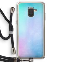 mist pastel: Samsung Galaxy A8 (2018) Transparant Hoesje met koord