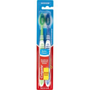 Colgate Tandenborstel extra clean medium duo (2 st)