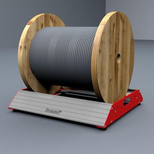 Saenroll Plus kabelafroller voor kabelhaspels tot 56cm breed max 175KG