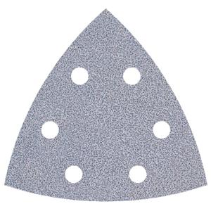 Wolfcraft 1163000 Deltaschuurpapier Met klittenband, Geperforeerd Korrelgrootte 120 Hoekmaat 95 mm 5 stuk(s)