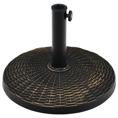 Parasolstandaard 10 kg Marktparasolstandaard voor Parasolstangen 38-48 mm Parasolvoet Brons Rond