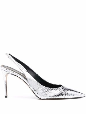 Scarosso x Brian Atwood escarpins Sutton - Argent