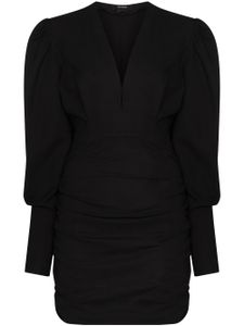 ISABEL MARANT robe courte Stella à fronces - Noir