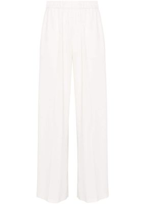 P.A.R.O.S.H. pantalon palazzo en crêpe - Blanc