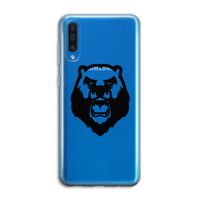 Angry Bear (black): Samsung Galaxy A50 Transparant Hoesje