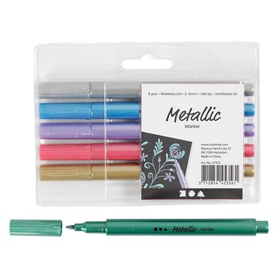 Creativ Company Markers metallic, 6st.