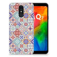 LG Q7 | TPU | Siliconen hoesje | Tiles Color