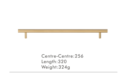 Nurlin T-Bar Messing Kastgreep