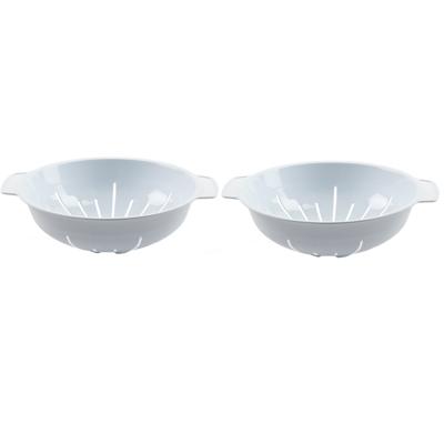 Kunststof stevig vergiet in het wit 30 x 25 x 8 cm laag model