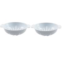 Kunststof stevig vergiet in het wit 30 x 25 x 8 cm laag model