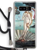 Birth Of Venus: Samsung Galaxy Note 8 Transparant Hoesje met koord