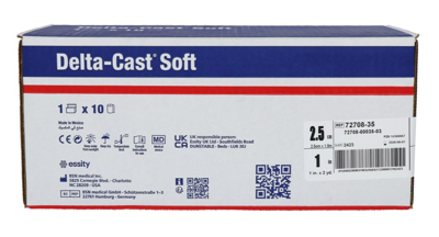 Delta Cast Soft Blauw Stabilisatie Verband 1.8x2,5 Cm