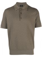 Brioni polo en maille gaufrée - Vert